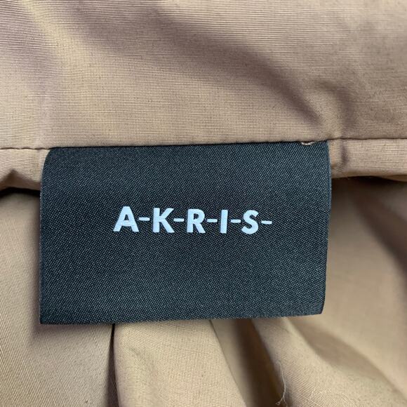 AKRIS Size 10 Beige Polyester Cotton Double Zipper Coat - Picture 5 of 8